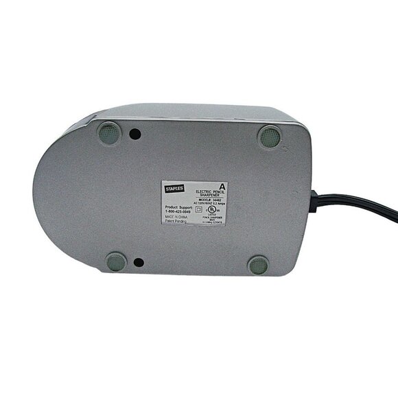 Staples 34462 Gray Black Electric Pencil Sharpener AC 120V/60HZ 0.2 Amps - Picture 3 of 6